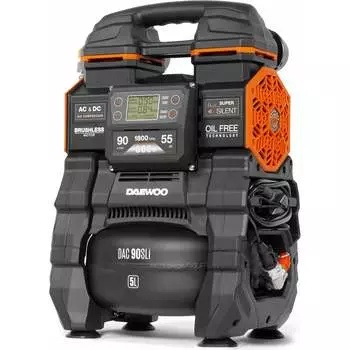 Поршневой аккумуляторный компрессор DAEWOO 21в/220в DAC 90S Li SET