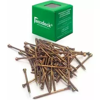Потайной саморез для пола Гвозdeck 4.0х80 мм, 200 шт. 20424080YETXWG3