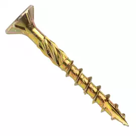 Потайной желтопассинированный конструкционный шуруп для дерева ЕВРОПАРТНЕР 3.5х25 (25 шт.) T2 0637 1
