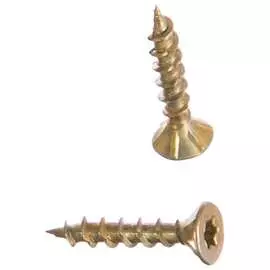 Потайной желтопассинированный конструкционный шуруп для дерева ЕВРОПАРТНЕР 3.5х20 (25 шт.) T2 0636 1