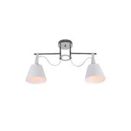 Потолочная люстра imex 2х60вт e27 md.1190-2-s ch+wh