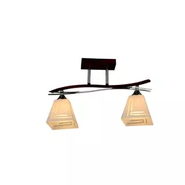 Потолочная люстра imex 2х60вт е27 md.3139-2-s wenge+ch
