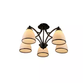 Потолочная люстра imex 5х60вт e27 md.3296-5-s wenge