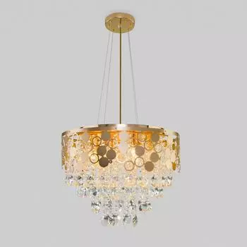 Потолочный светильник Eurosvet 10123/8 золото/прозрачный хрусталь strotskis a054123