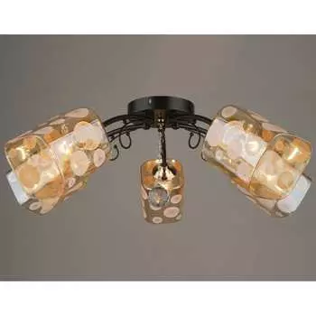 Потолочный светильник Мелодия Света P7038-5 BK 27951