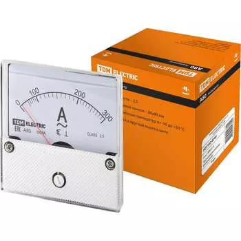 Поверенный амперметр TDM ELECTRIC А80 300А/5А-25 SQ1102-0245