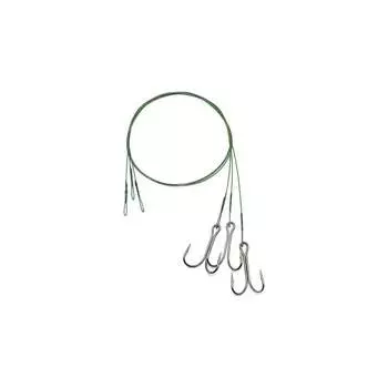 Поводок стальной Namazu leader 1x7 nylon coated green N-LS48-50D3/0L