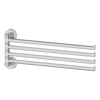 Поворотный четверной держатель полотенец fbs 37 cm хром nos 046