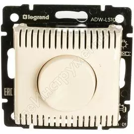 Поворотный светорегулятор, белый 100-1000w legrand valena 770060