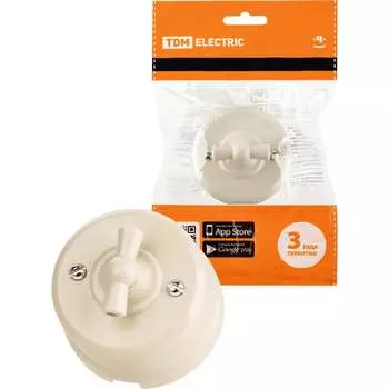 Поворотный выключатель TDM ELECTRIC Виви SQ1820-1305