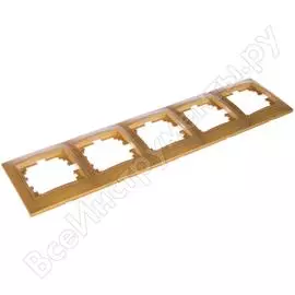 Пятиместная горизонтальная рамка Lezard MIRA 701-4700-150