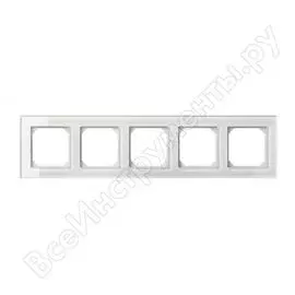 Пятипостовая рамка LIREGUS Эпсилон К14-245-05 E/WGG 28-255