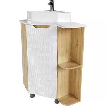 Правая тумба для ванной под умывальник MIXLINE