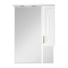 Правое зеркало-шкаф Misty Амбра 80 П-Амб0280-0322ЯП