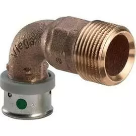 Пресс-угольник VIEGA 20x3/4" НР бронза 607753