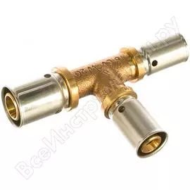 Прессовый тройник oventrop cofit p, 20, 16, 16, бронза rx 1513354