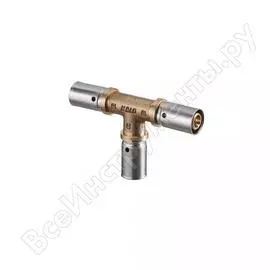 Прессовый тройник oventrop cofit p, 26, 26, 26, бронза rx 1513046