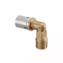 Прессовый угольник-переход oventrop cofit p, н, 26 x 3 x 3/4", бронза rx 1512347