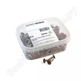 Острый саморез с прессшайбой качественный крепеж 4,2/16 RAL3009 красная окись (250 шт.) 0200295