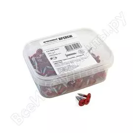 Острый саморез с прессшайбой качественный крепеж 4,2/19 RAL3003 красный рубин (250 шт.) 0300249