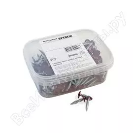 Острый саморез с прессшайбой качественный крепеж 4,2/25 RAL3005 красное вино (160 шт.) 0200241