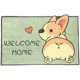 Придверный коврик Доляна Корги 5504435