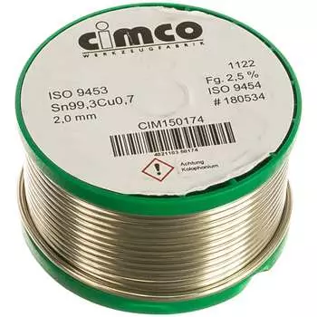 Припой бессвинцовый мягкий (2 мм;250 гр) cimco 15 0174