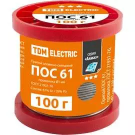 Припой TDM ELECTRIC ПОС 61 серия Алмаз SQ1025-0313