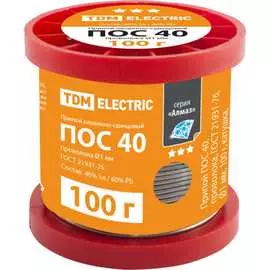 Припой TDM ELECTRIC ПОС 40 серия Алмаз SQ1025-0320