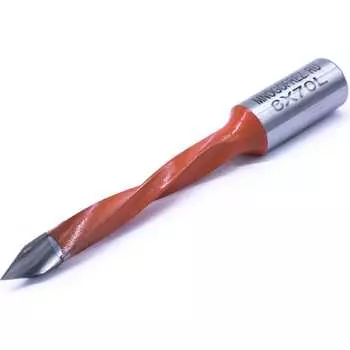 Присадочное сквозное усиленное сверло МНОГОФРЕЗ KJ2-V80202L 6625