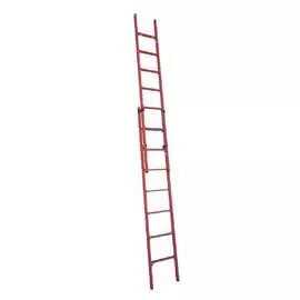 Приставная стеклопластиковая раздвижная диэлектрическая лестница Антиток ЛСПРД-4.0 Евро 258456