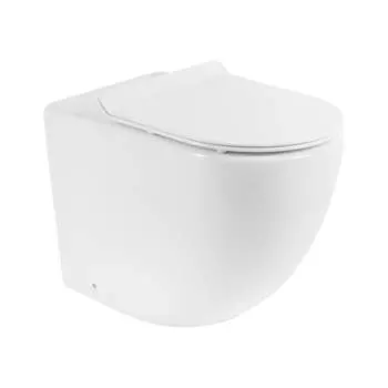 Приставной безободковый унитаз BelBagno SFERA-R BB2141CBR/BB2111SC