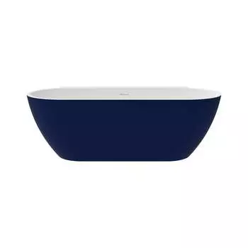 Пристенная акриловая ванна Teymi Aina 170x80x56, синяя матовая T130120 ЦБ-00268825