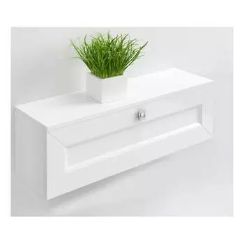 Притуалетный подвесной шкаф SANTREK (горизонтальный) "Гранд" 1 дверь белый 700x200x190 316059