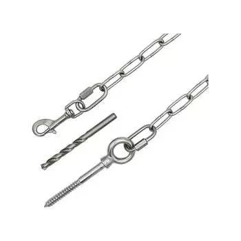 Привязочная нержавеющая цепь для крупных пород собак KREPFIELD KF405-6