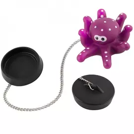 Декоративная пробка для ванной Рыжий кот Осьминог 007115