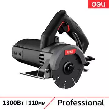 Профессиональная алмазная пила (плиткорез) DELI DE-YS110-1E (1300Вт, диск 110 мм, глубина реза 32 мм, 13000 об/мин) 134565