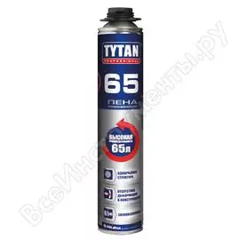 Профессиональная летняя монтажная пена Tytan PROFESSIONAL 65 O2 16951