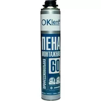 Профессиональная зимняя монтажная пена OKlent 60 345845