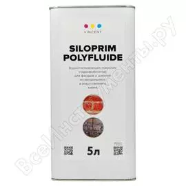 Профессиональный гидрофобизатор для фасадов и цоколей VINCENT DECOR SILOPRIM POLYFLUIDE 090-016
