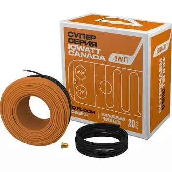 Профессиональный греющий кабель для установки в слой цементно-песчанной стяжки для любого напольного покрытия IQWATT IQ FLOOR CABLE 204