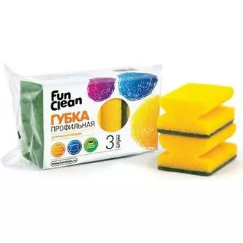 Профильная губка для посуды Fun Clean 6796