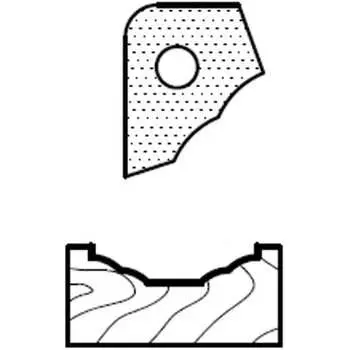 Профильный нож для фасадов для 1473231212 ROTIS T82301 744.T82301