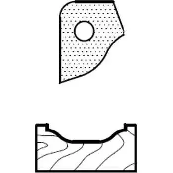 Профильный нож для фасадов для 1473231212 ROTIS T82304 744.T82304
