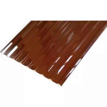 Профилированный монолитный поликарбонат Novattro мп/с-20 1,3мм 1 800x1 150мм (13 терракотовый, 2uv) 4604638007026