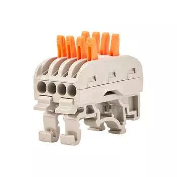 Проходная четырехполюсная клемма REXANT СМК 222-424D 07-5237-04