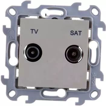 Проходная розетка tv-sat Simon 2410485-031