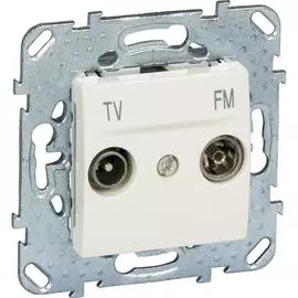 Проходная tv-fm розетка Schneider Electric