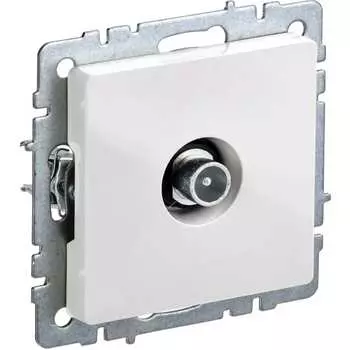 Проходная tv-розетка IEK Brite ртв10-0-брб BR-A10-P-K01
