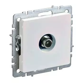 Проходная tv-розетка IEK